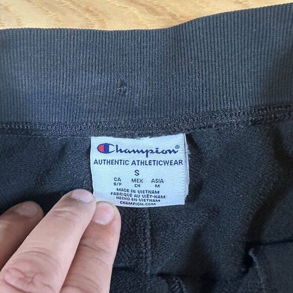 Champion Shorts Women Small Ladies Black Athletic Training Elastic Waist VTG - Picture 3 of 3